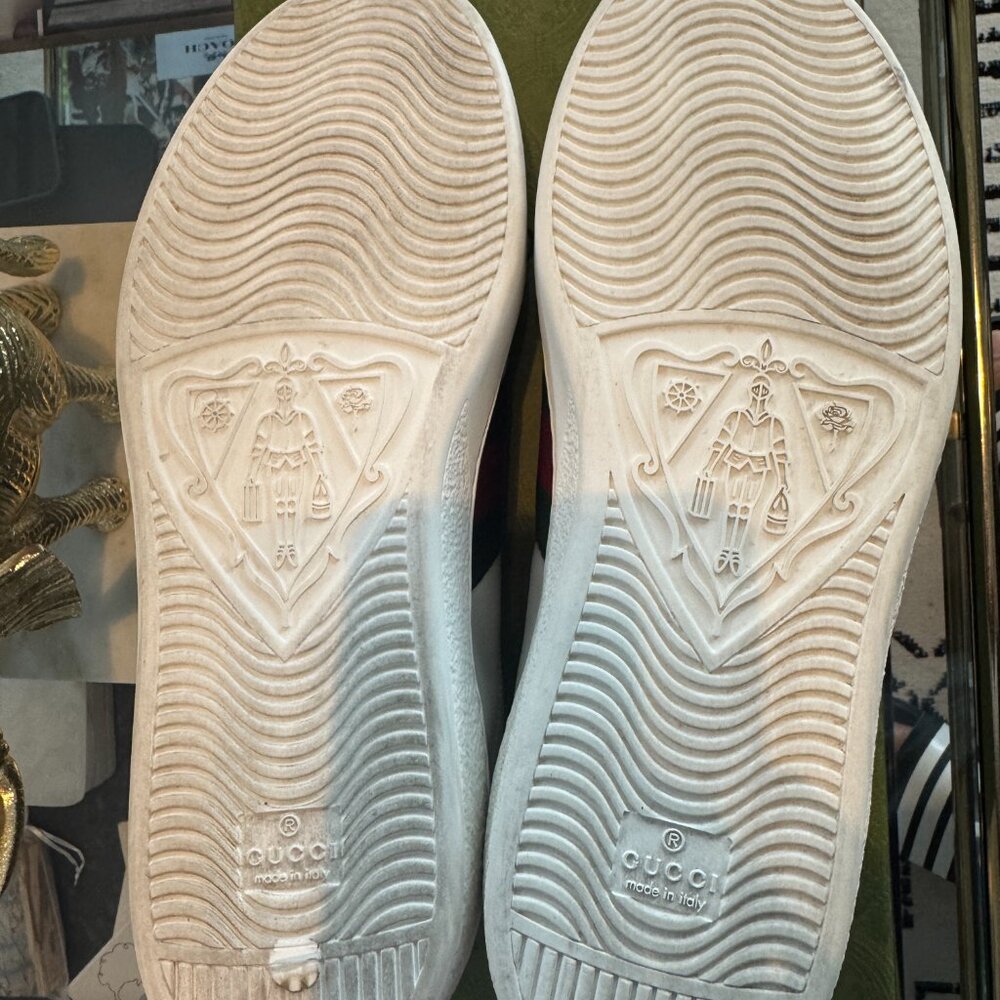GUCCI ACE WEB LOW-TOP SNEAKERS - Picture 10 of 10
